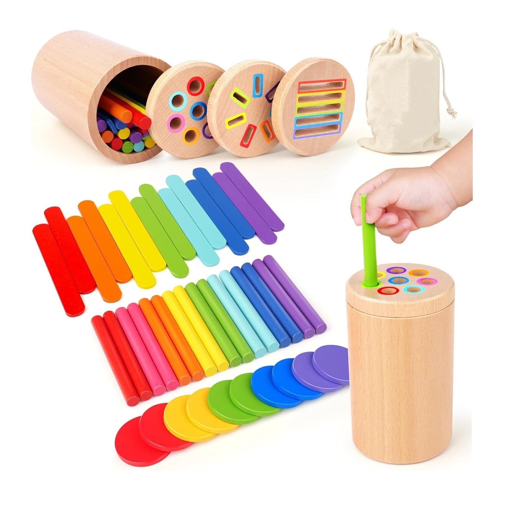 Joc educativ Montessori 3 in 1 OEM
