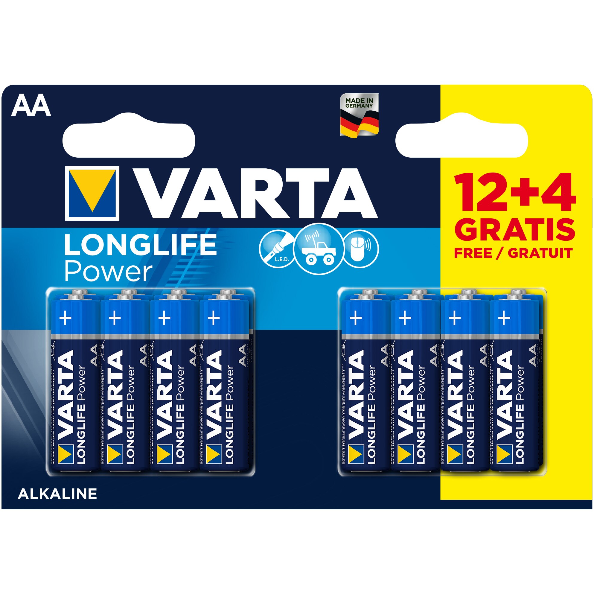 Baterii Varta Longlife AA 16 buc