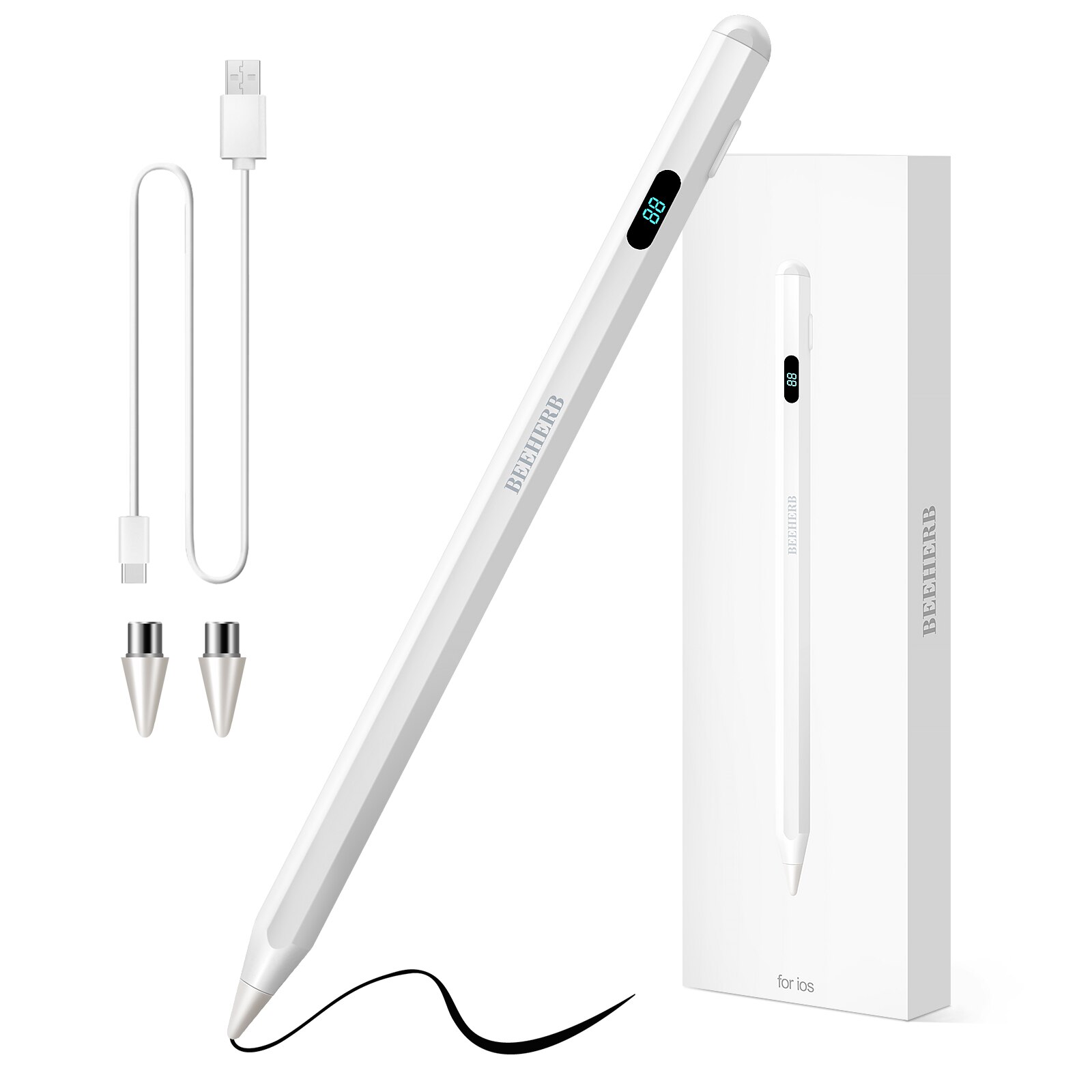 Beeherb iPad 2018-2023 Alb