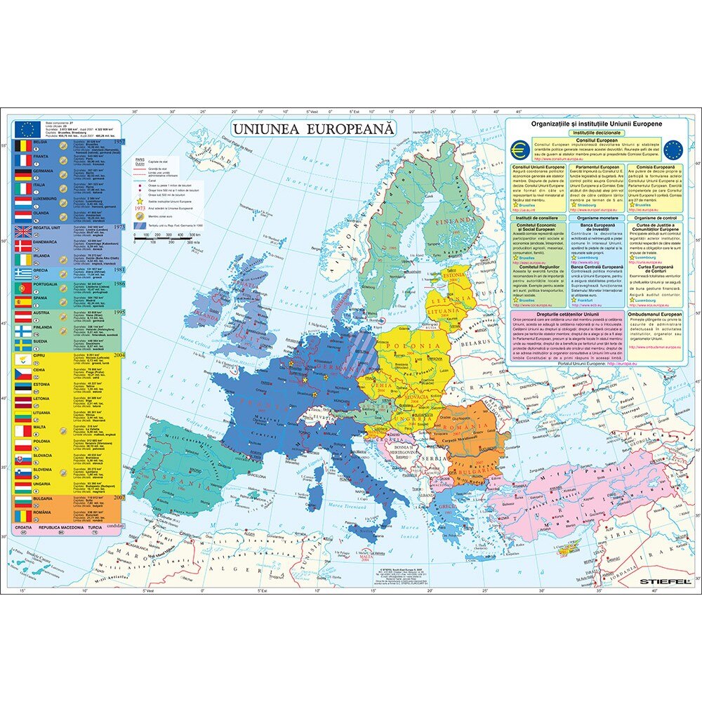 Harta de perete Uniunea Europeana