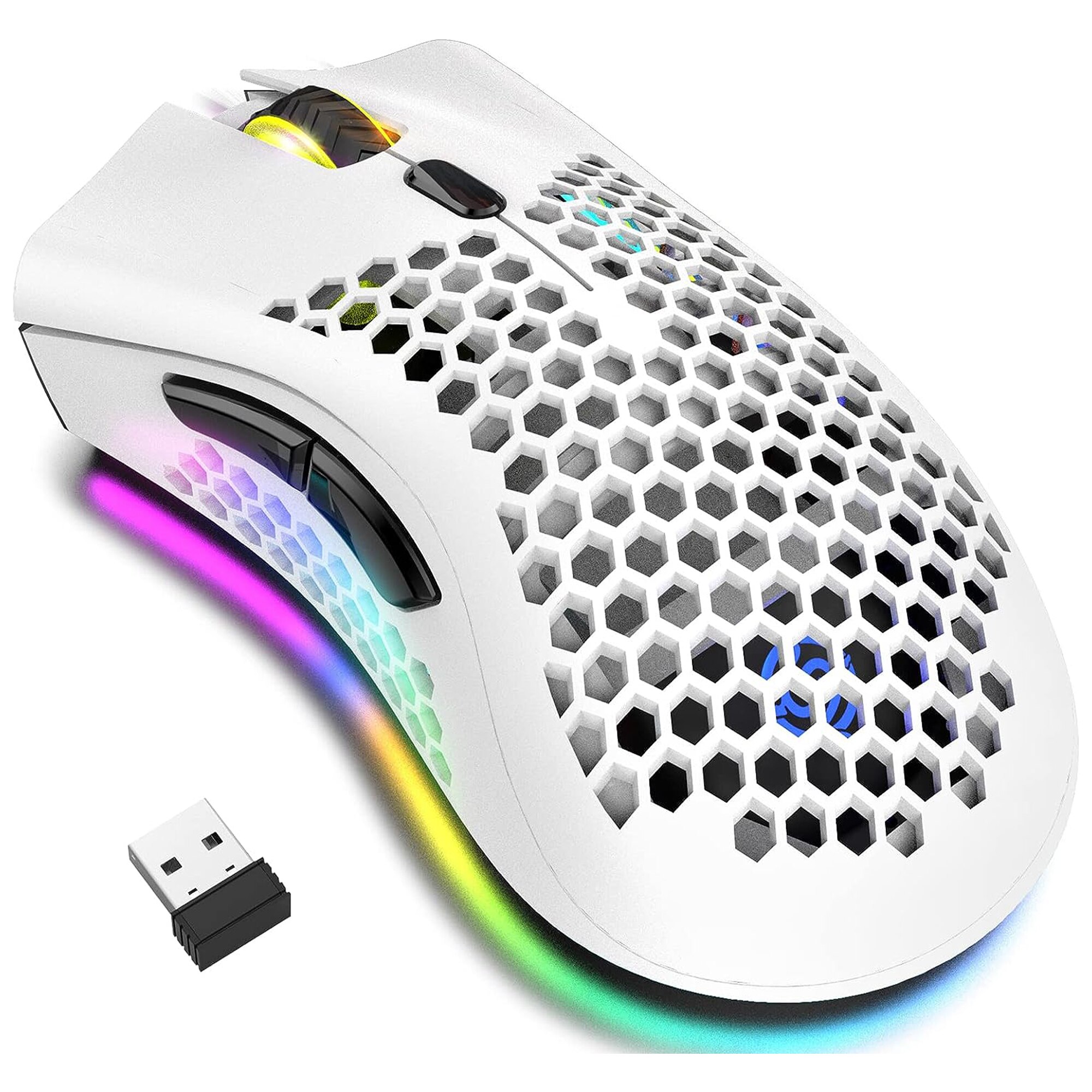 Mouse Gaming Timebox 95g Alb