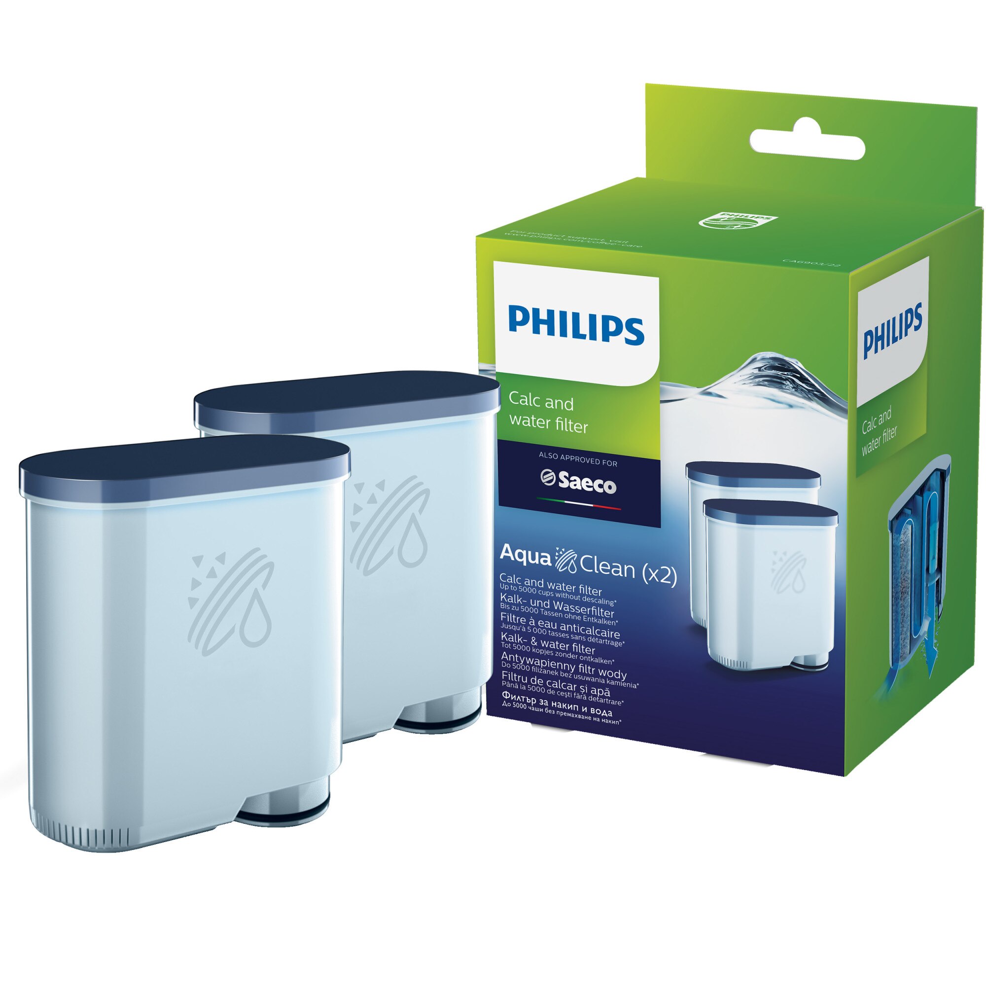 Set 2 filtre AquaClean CA6903/22