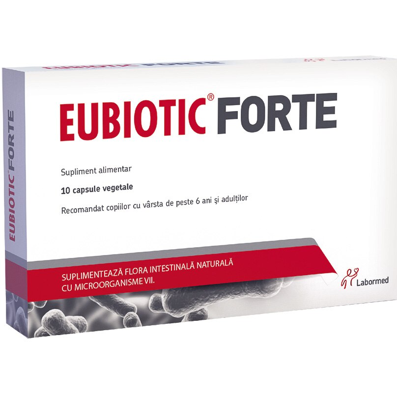 Eubiotic Forte 10 capsule vegetale, Labormed