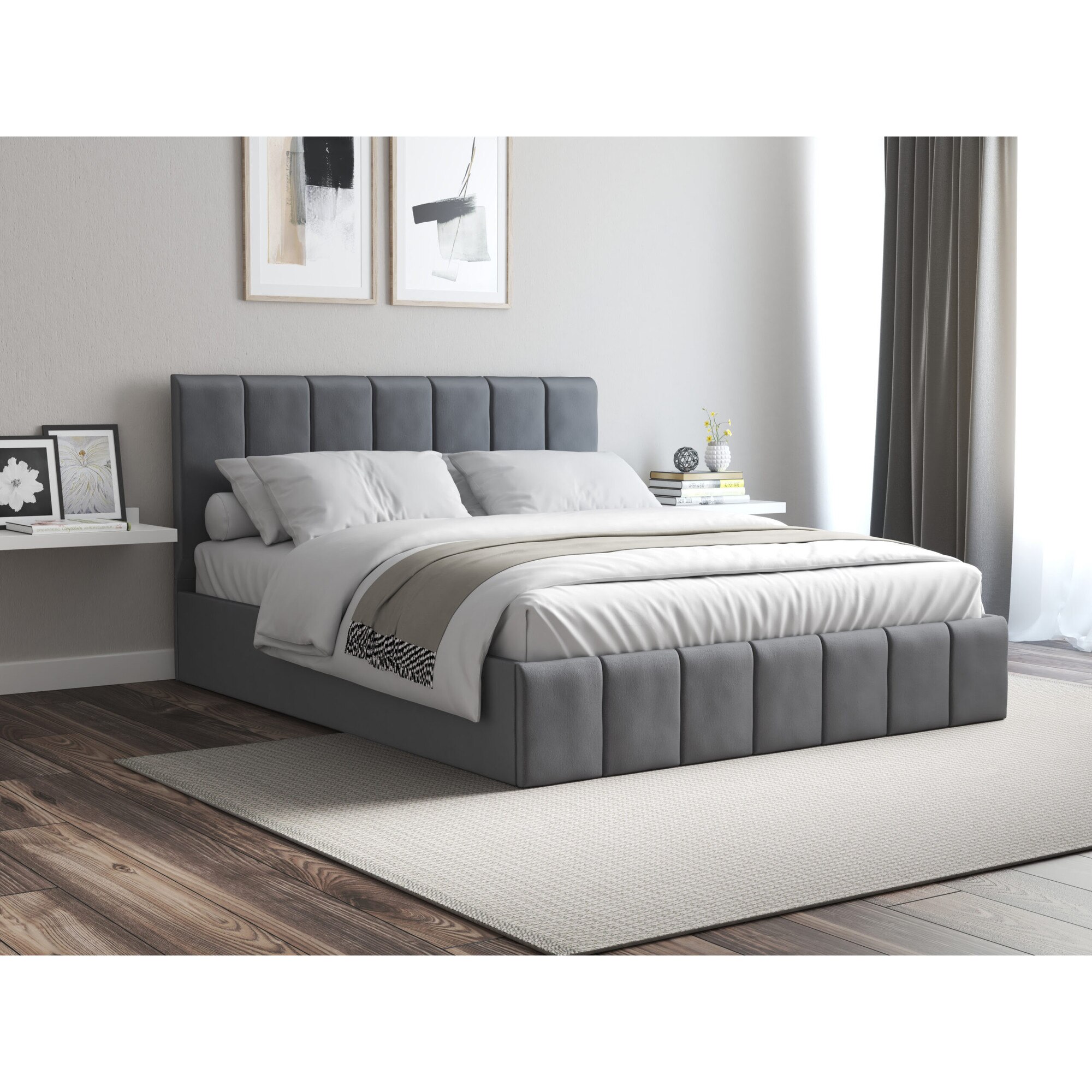 Pat Cozy cu saltea 160x200