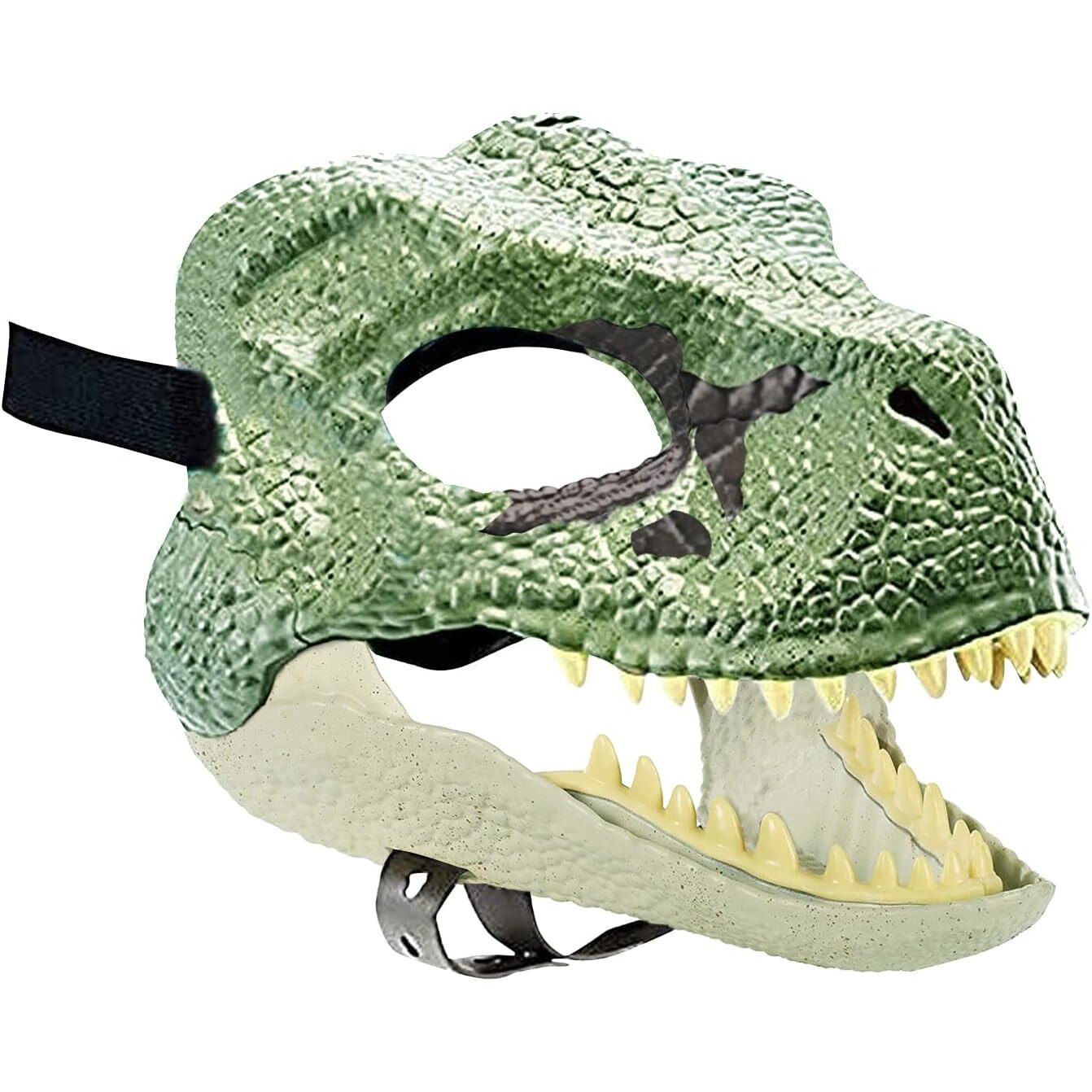 Masca dinozaur falci mobile verde