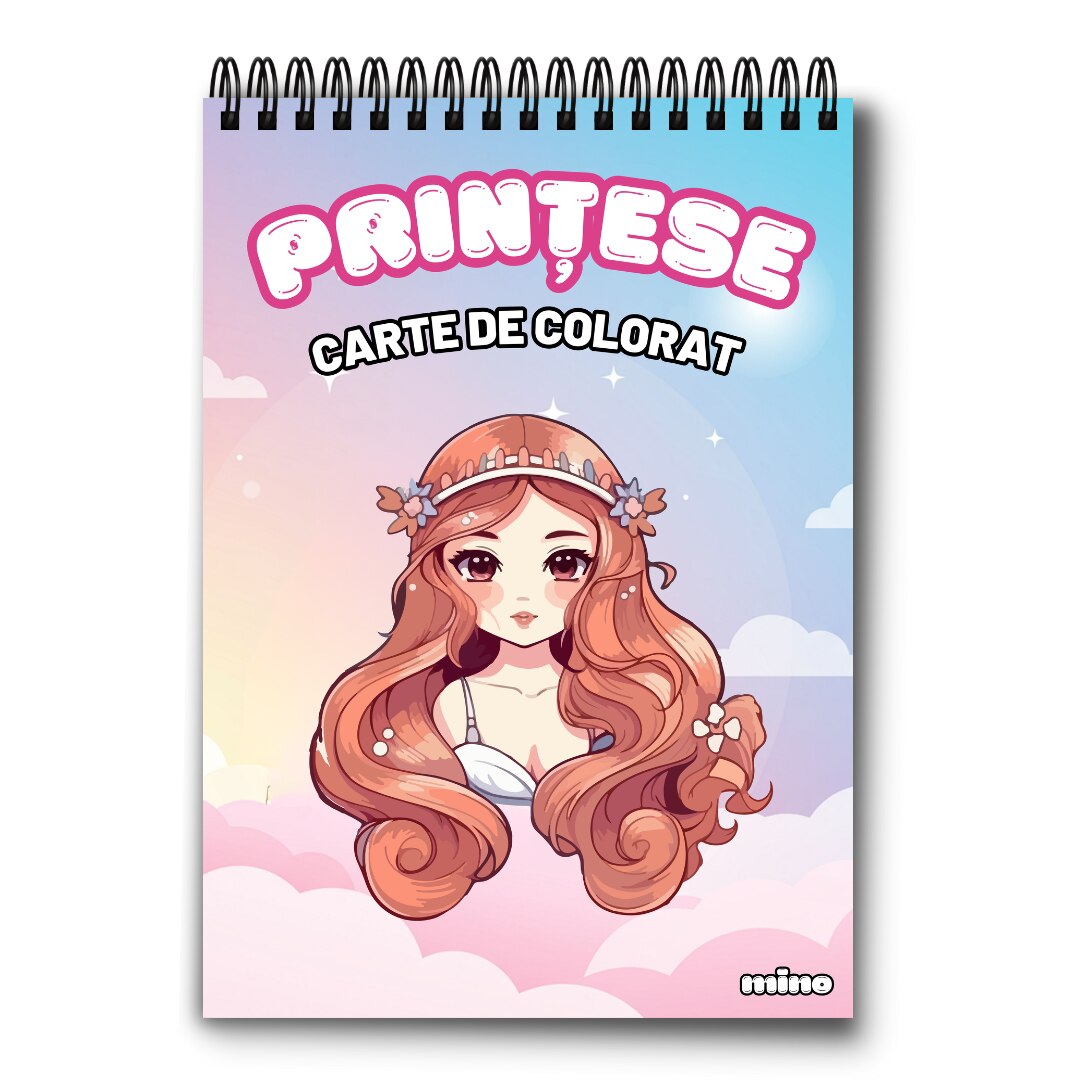 Carte de Colorat cu Printese Mino