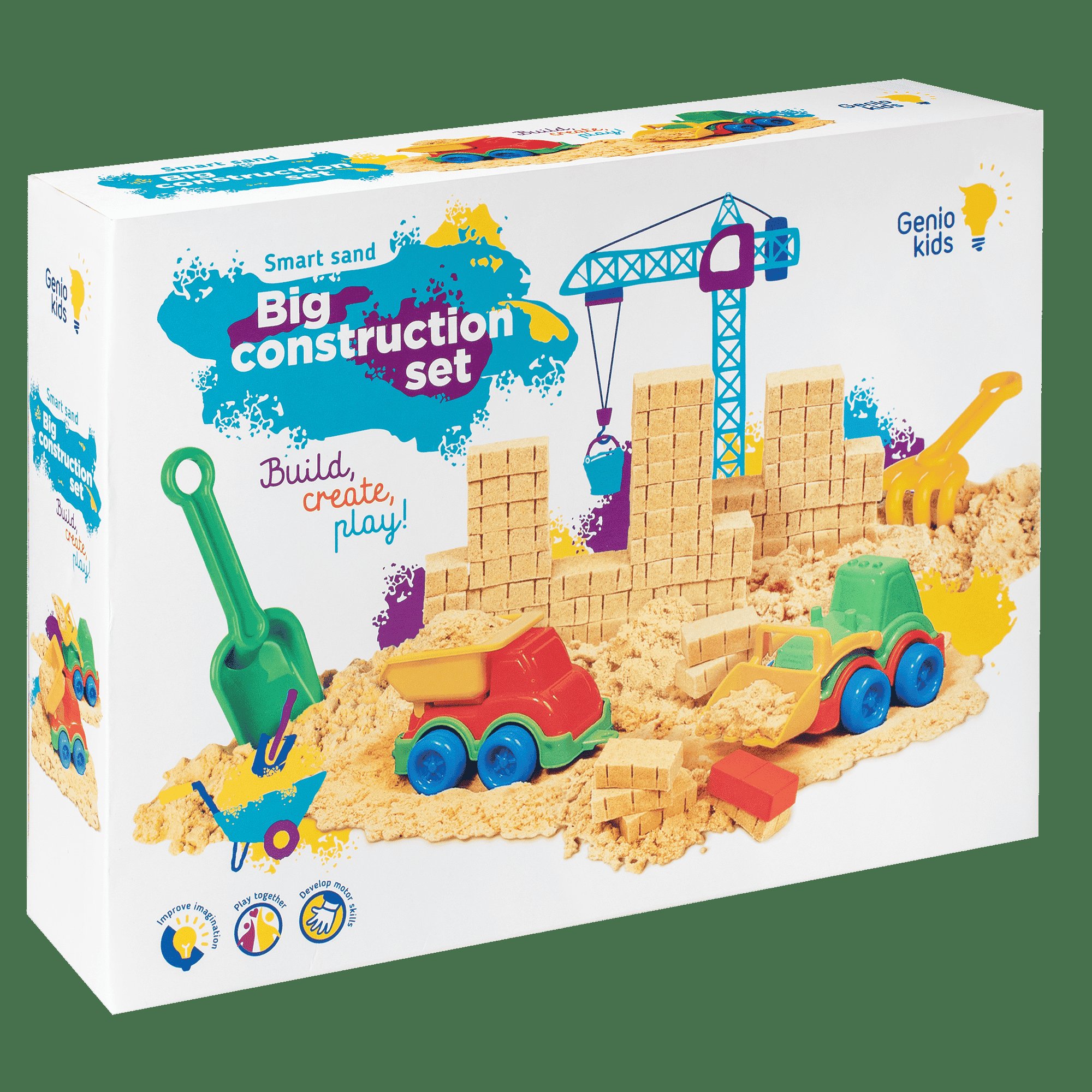 Set Nisip Kinetic Genio Kids Vehicule