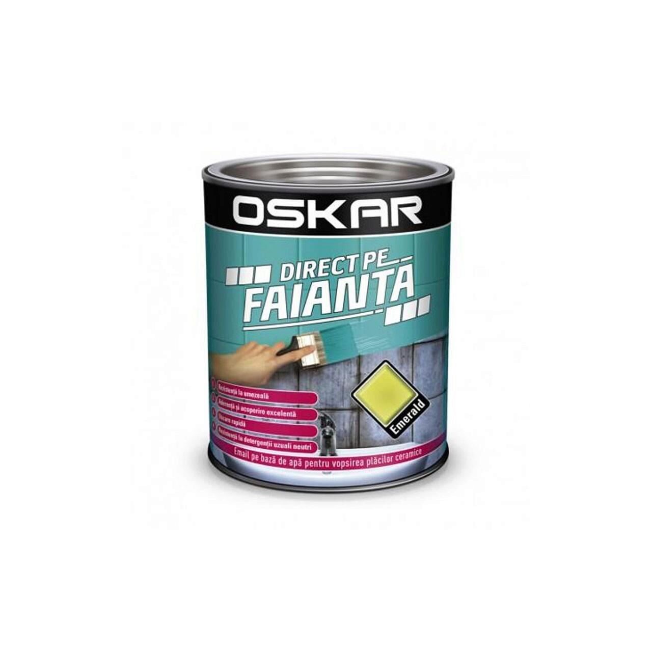 Vopsea Oskar Direct pe Faianta Emerald