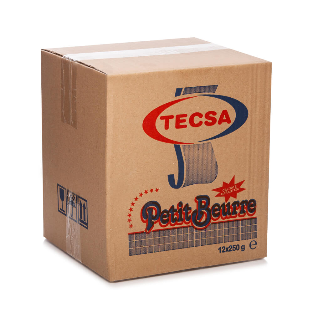 Set 12 Pachete Biscuiti Petit Beurre Tecsa 250 g