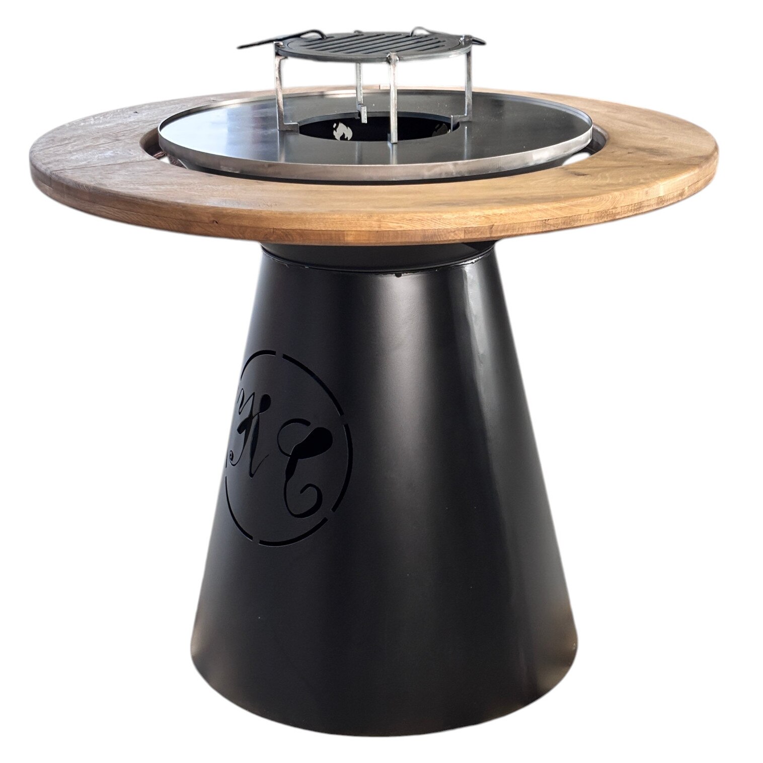 VIP fire pit cu Blat lemn