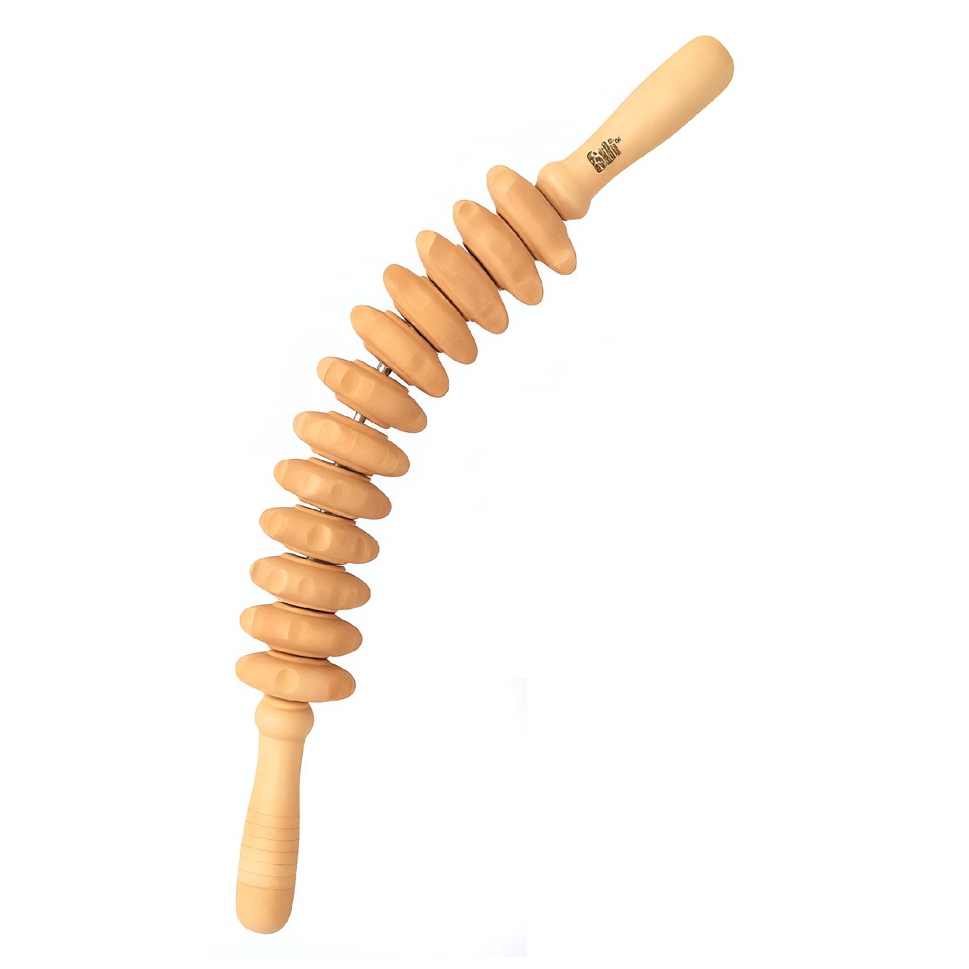 Rola masaj lemn FitLi 45 cm