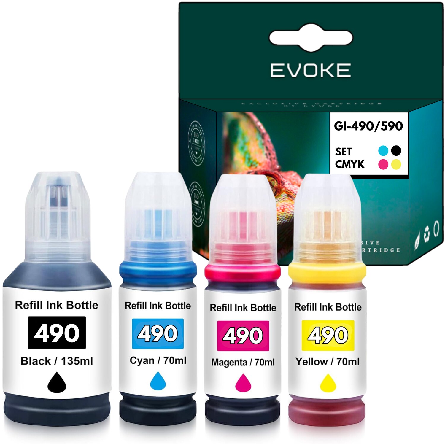 Set 4 cartușe Evoke GI-490 XL