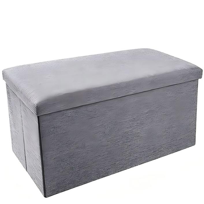 Taburet pliabil Omelivon gri 49x30x30