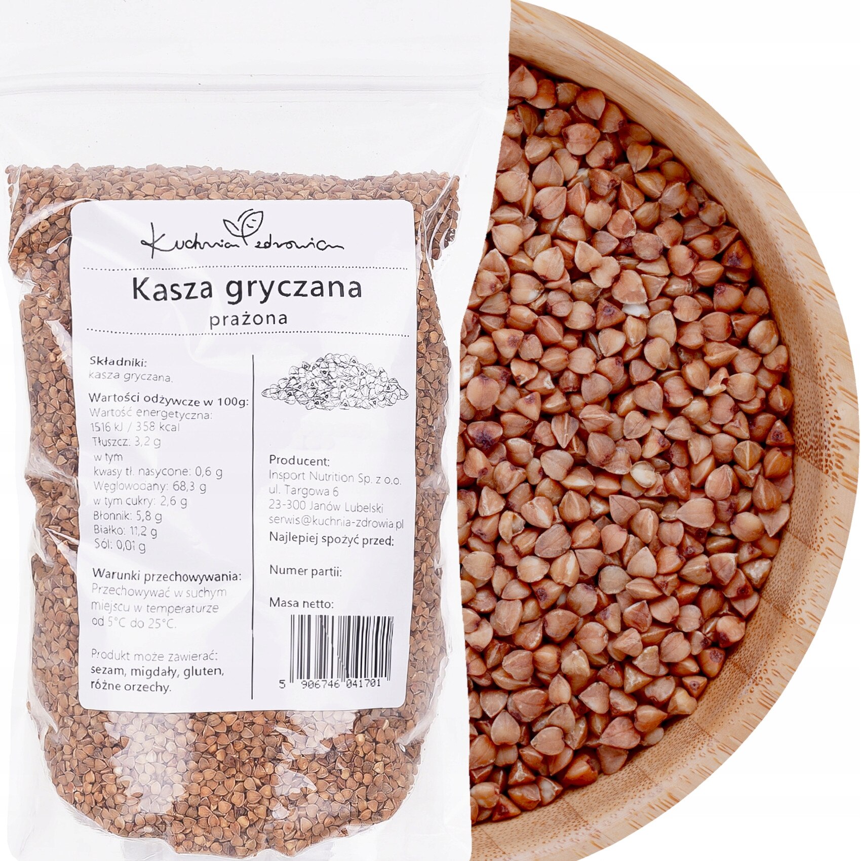 Hrișcă prajită 1kg Kuchnia Zdrowia