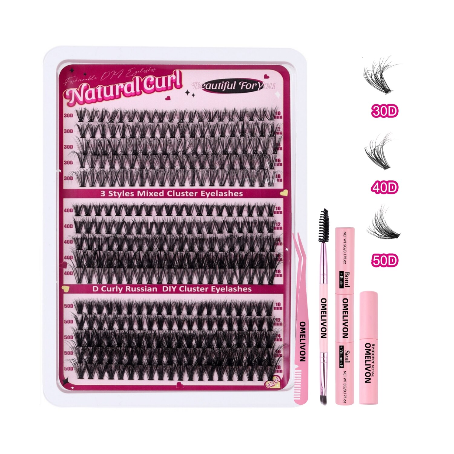 Set extensii gene 300 pcs Omelivon