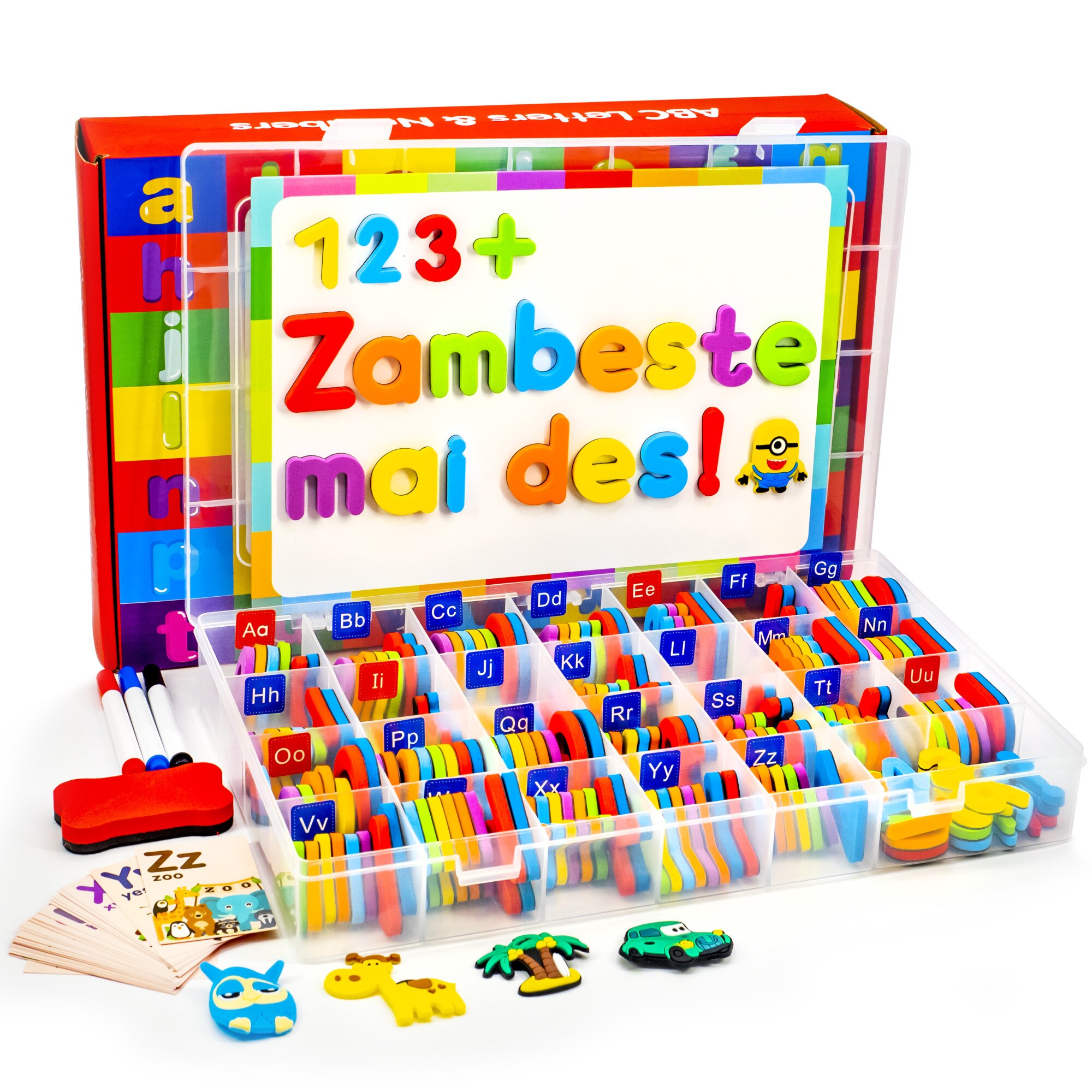 Set 253 piese litere si cifre magnetice