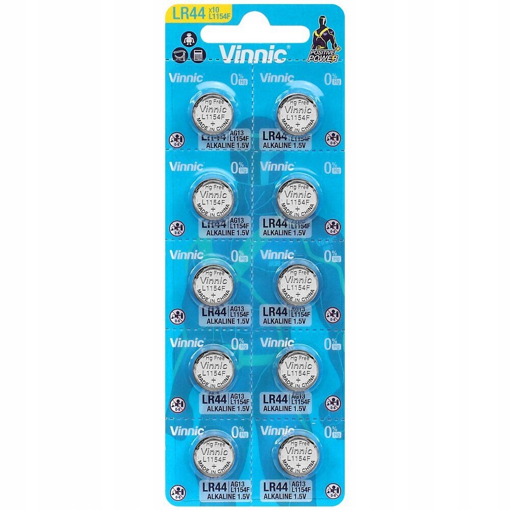 Baterii Vinnic LR44 AG13