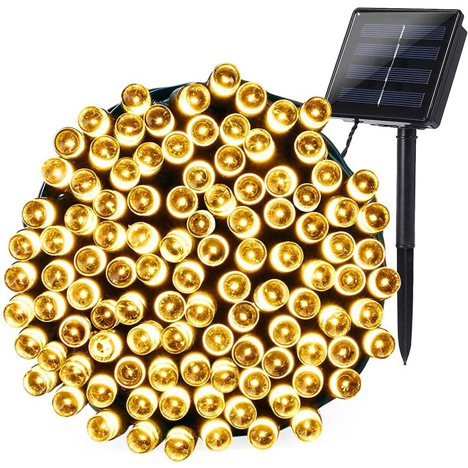 Instalație Solară 10M 100 LED Alb Cald NEVERMORE