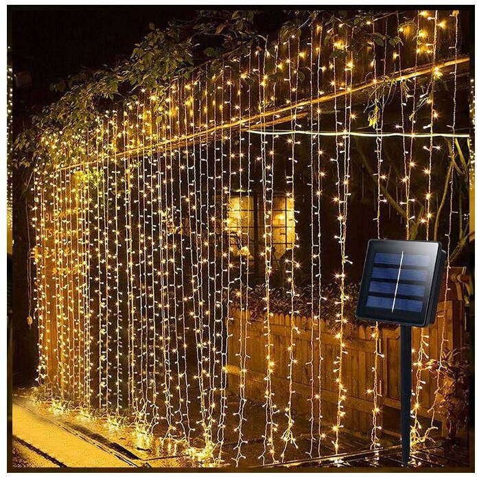 Perdea Luminoasă Solară 300 LED