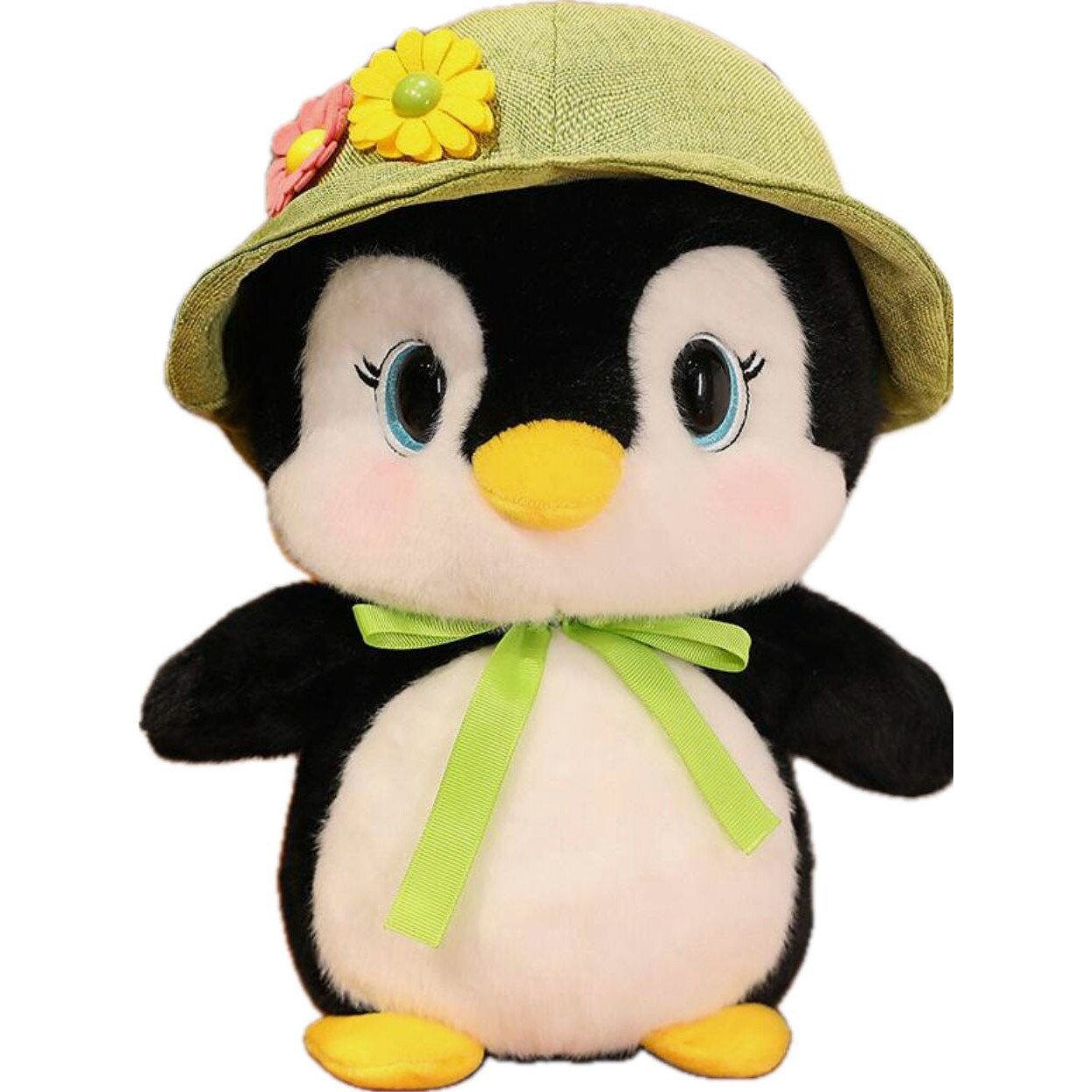Jucarie plus Pinguin cu palarie verde