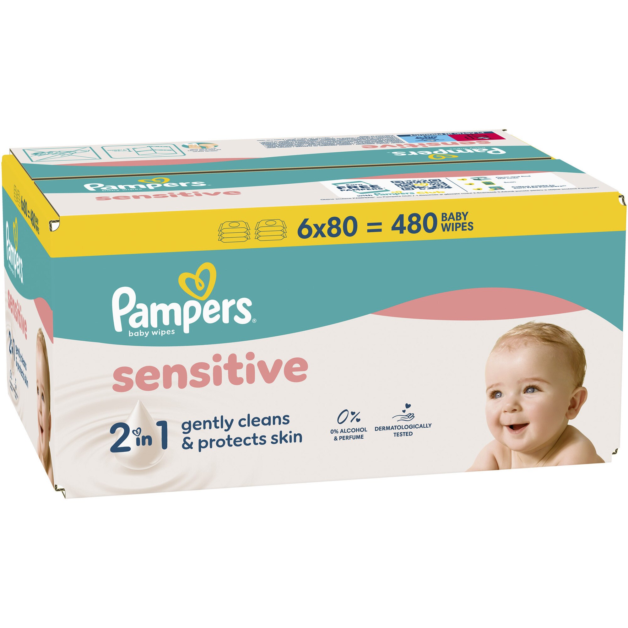 Pampers Sensitive 6x80
