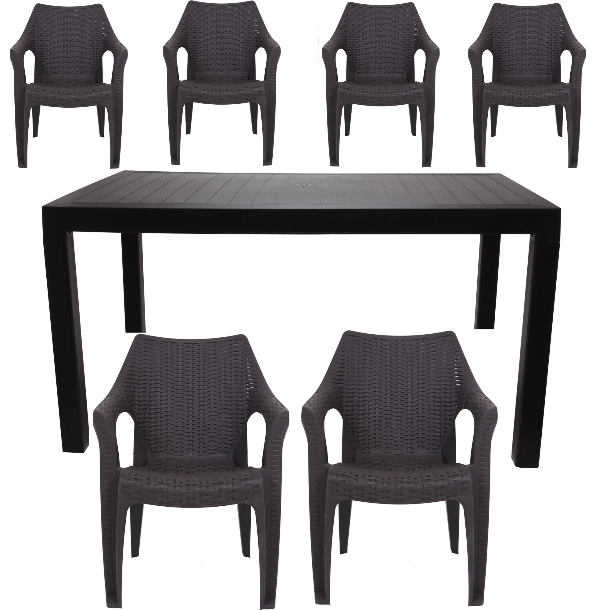 Set IdealStore Premium masă + 6 scaune