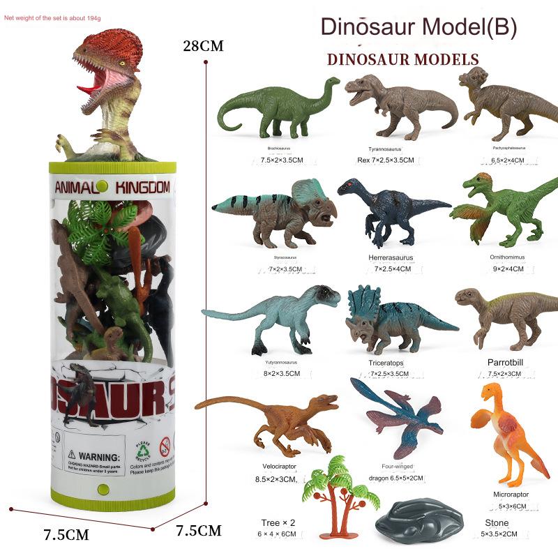 Set 12 figurine dinozauri realistici