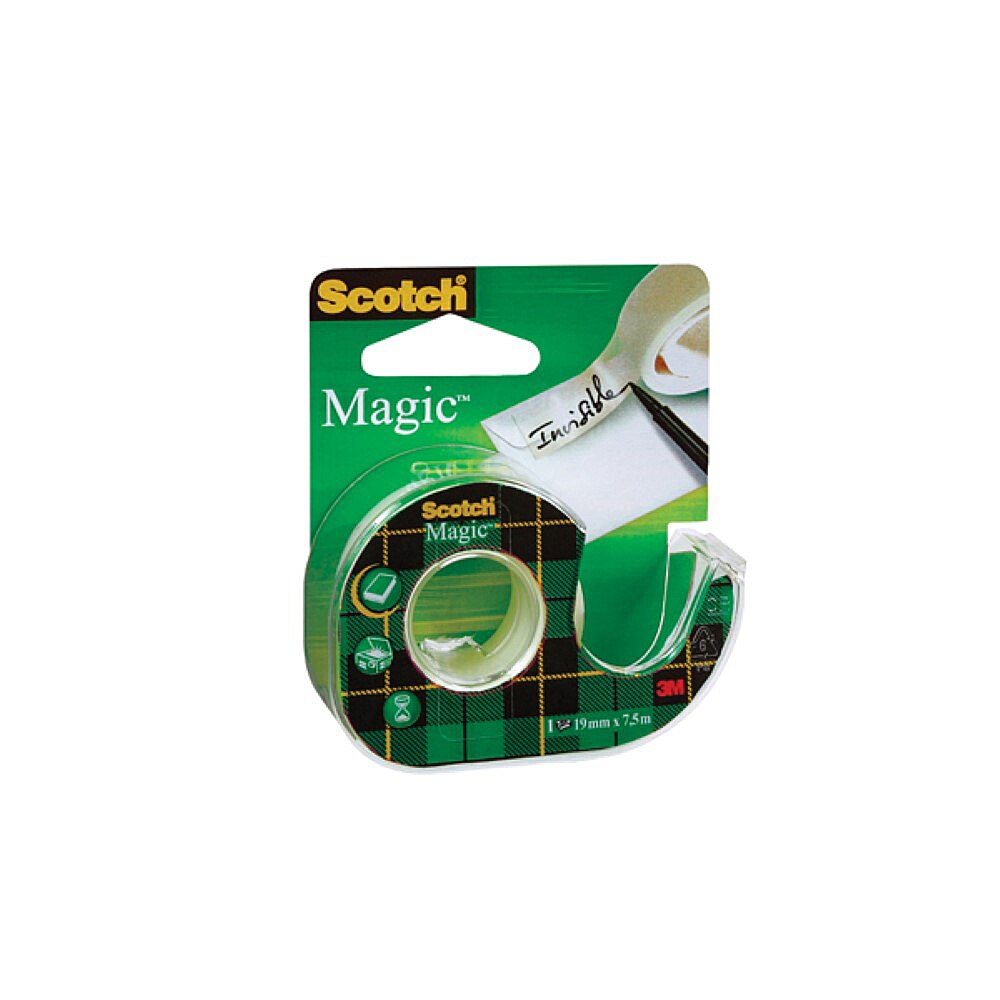 Banda Scotch Magic 19mm x 7.5m cu Dispenser
