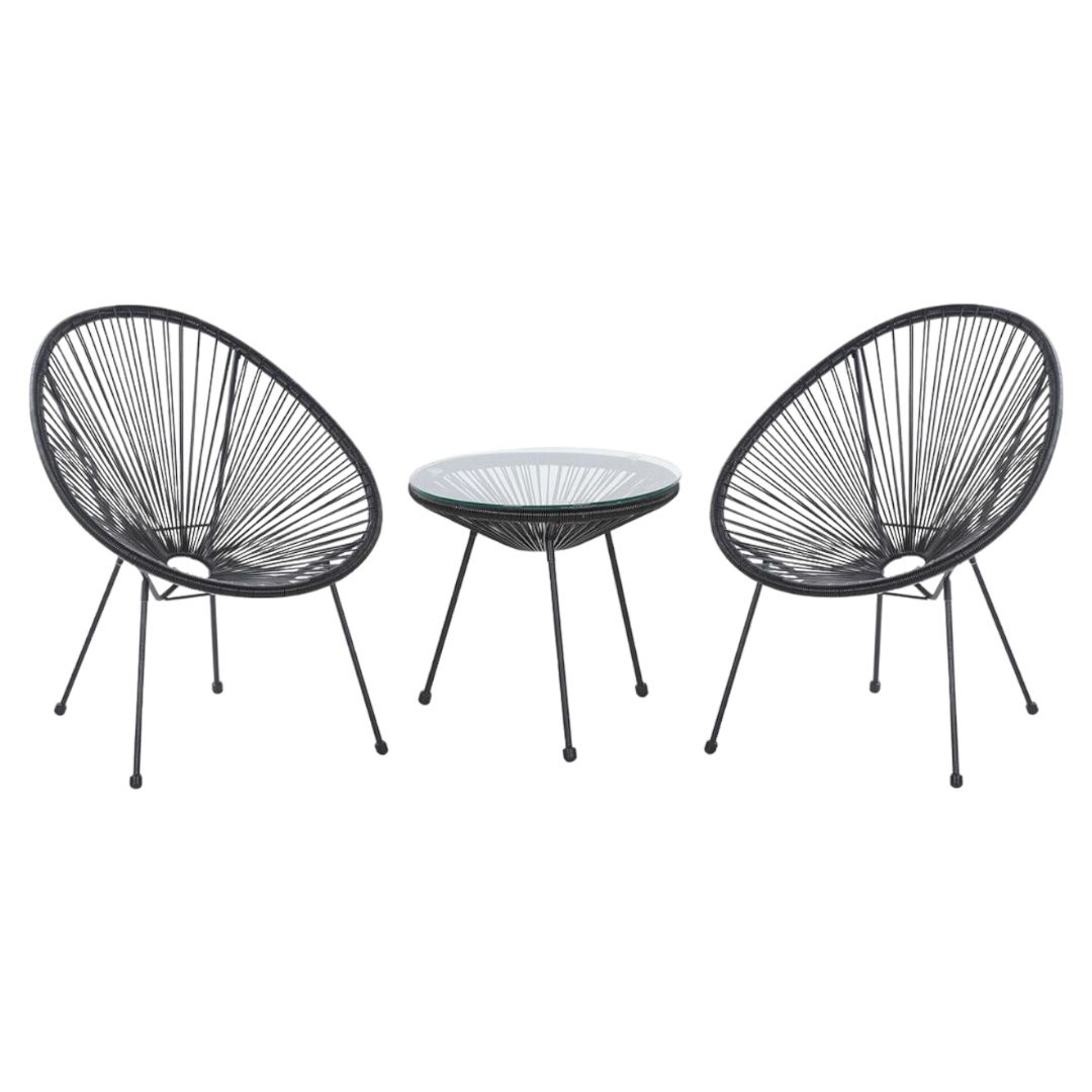 Set Home Decor Acapulco Negru