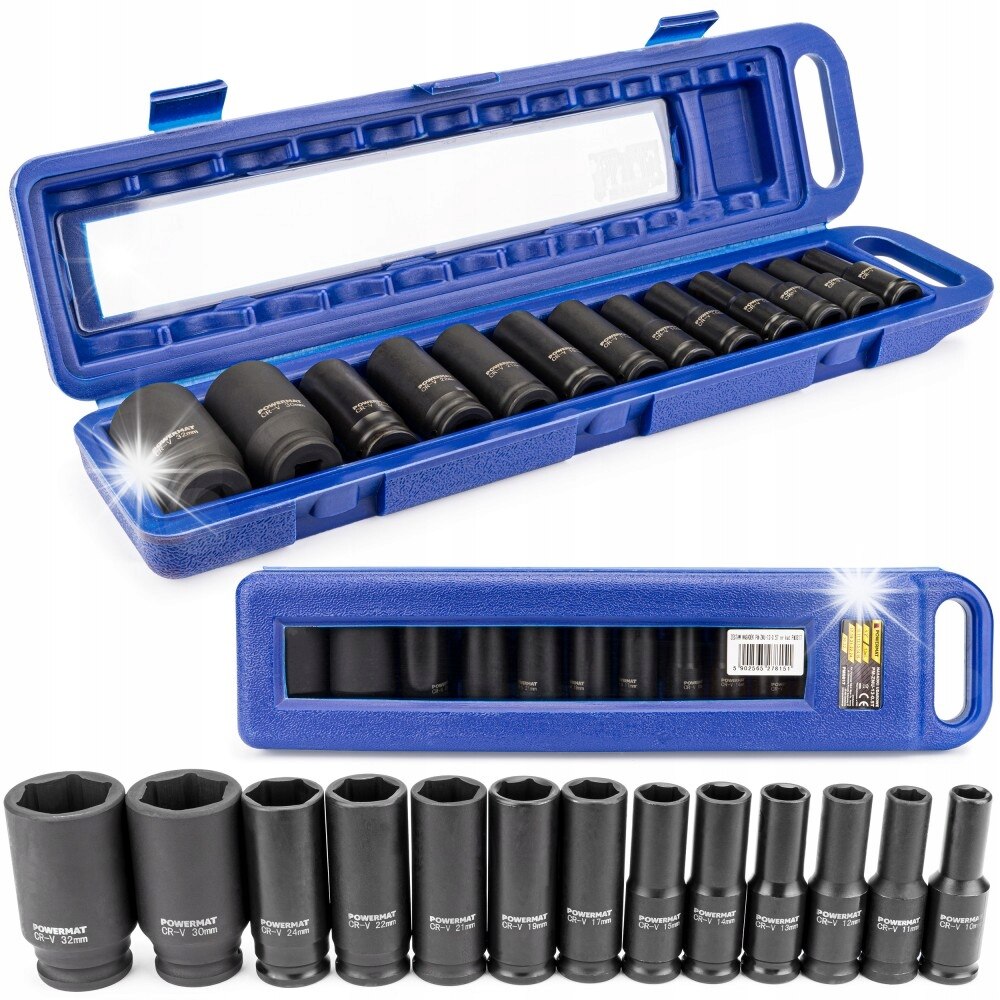 Set 13 chei tubulare impact Powermat