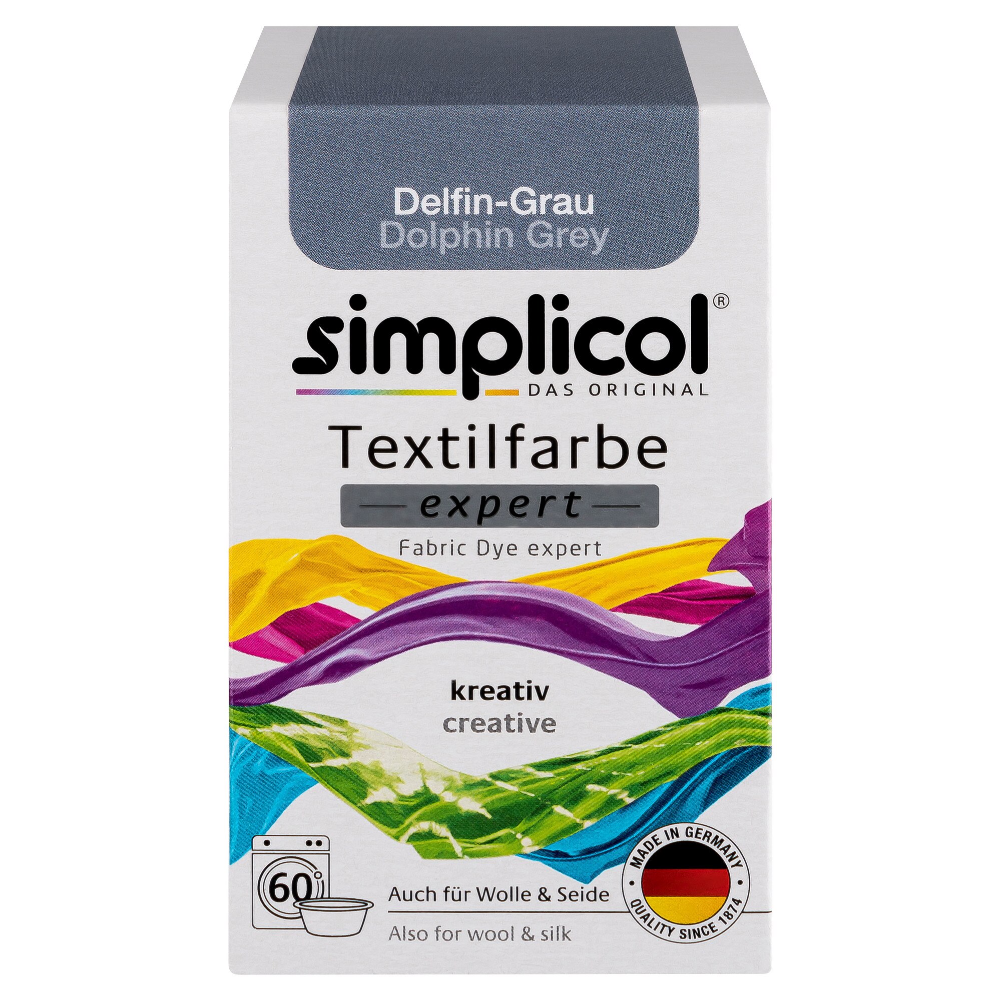 Vopsea textile Simplicol Expert Gri Delfin