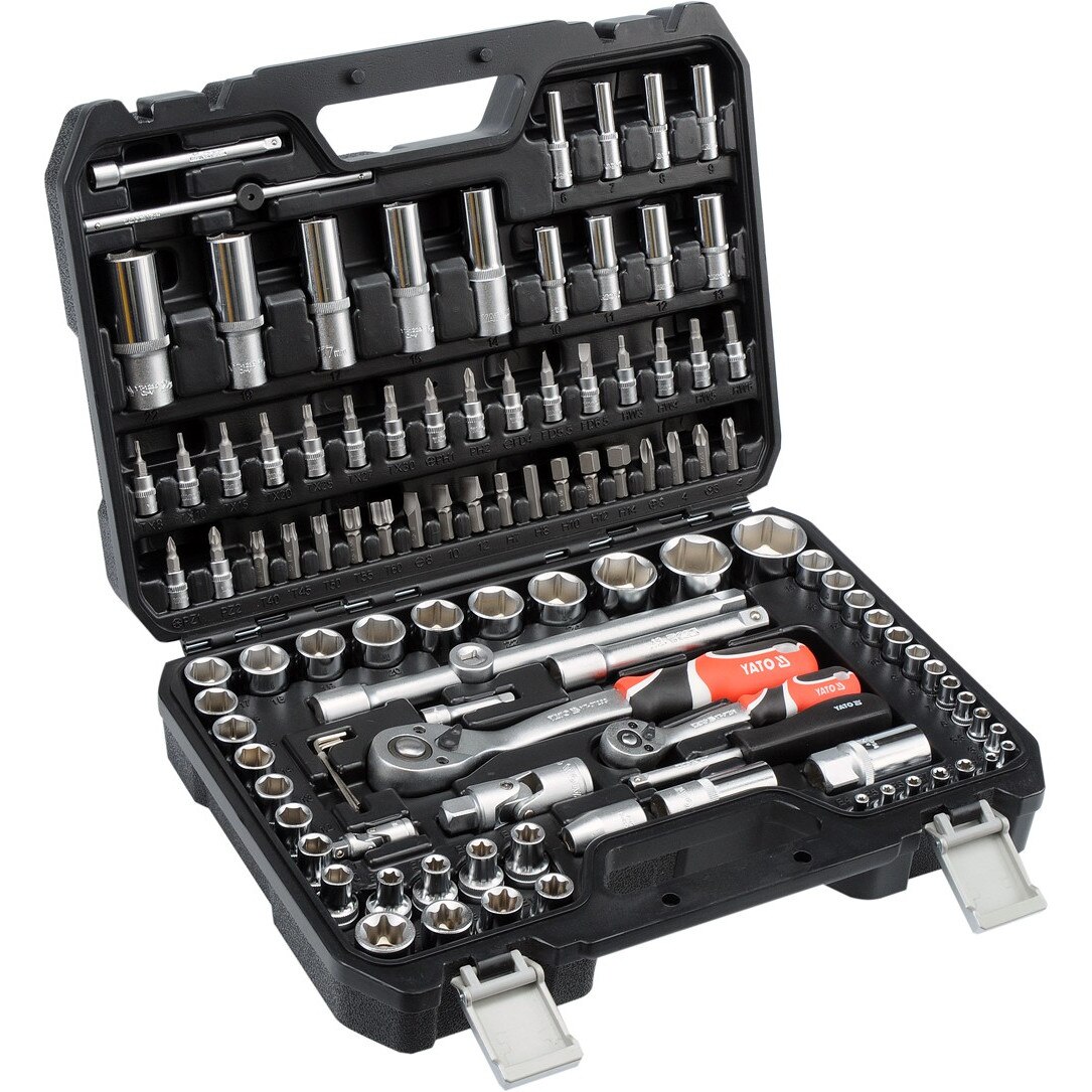 Trusă tubulare Yato 1/4-1/2 108buc
