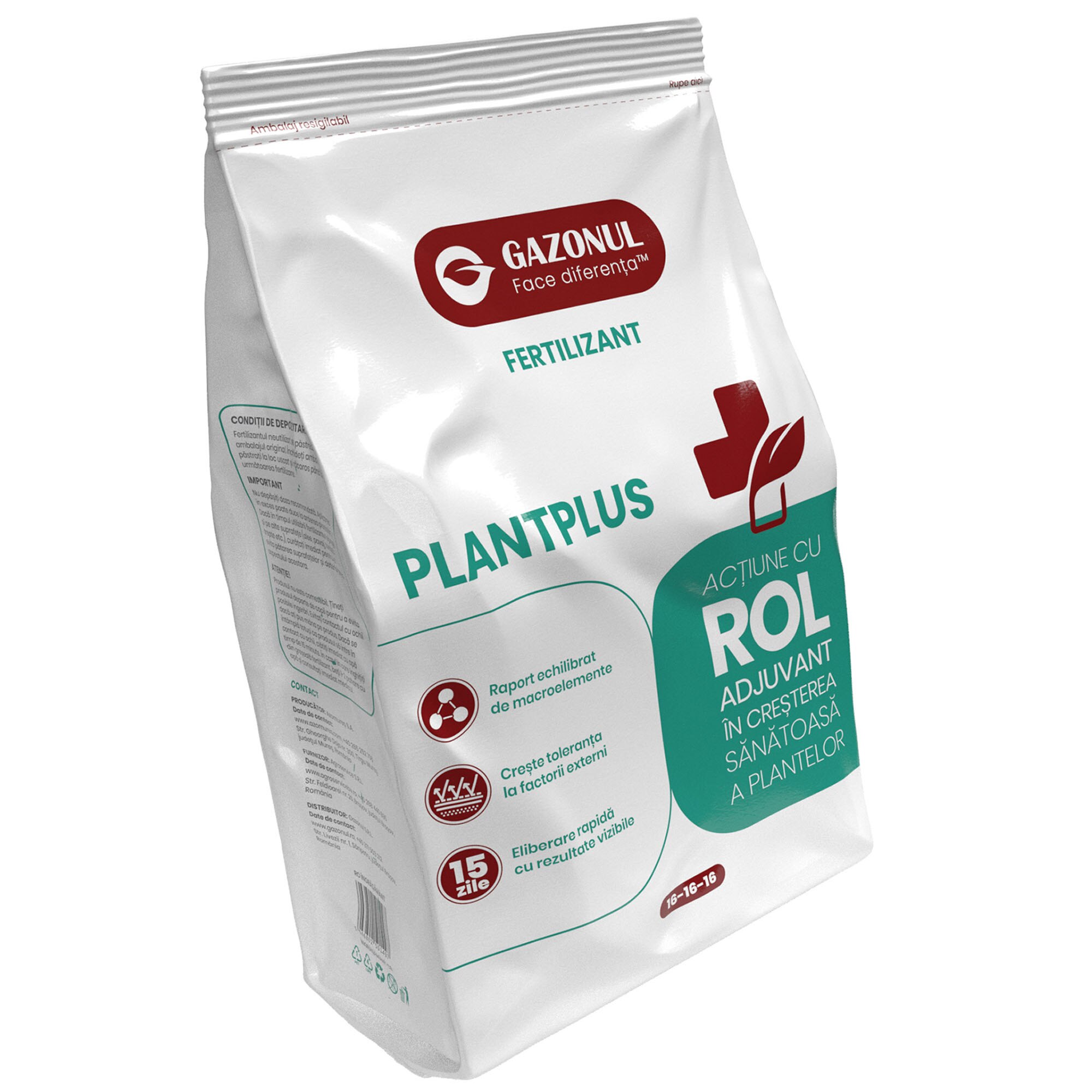 Ingrasamant Gazonul Plantplus NPK 16-16-16, 6kg
