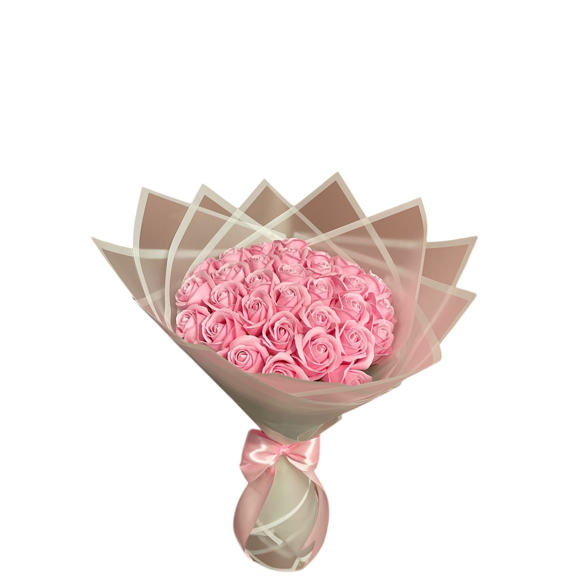 Buchet Roz 31 trandafiri sapun