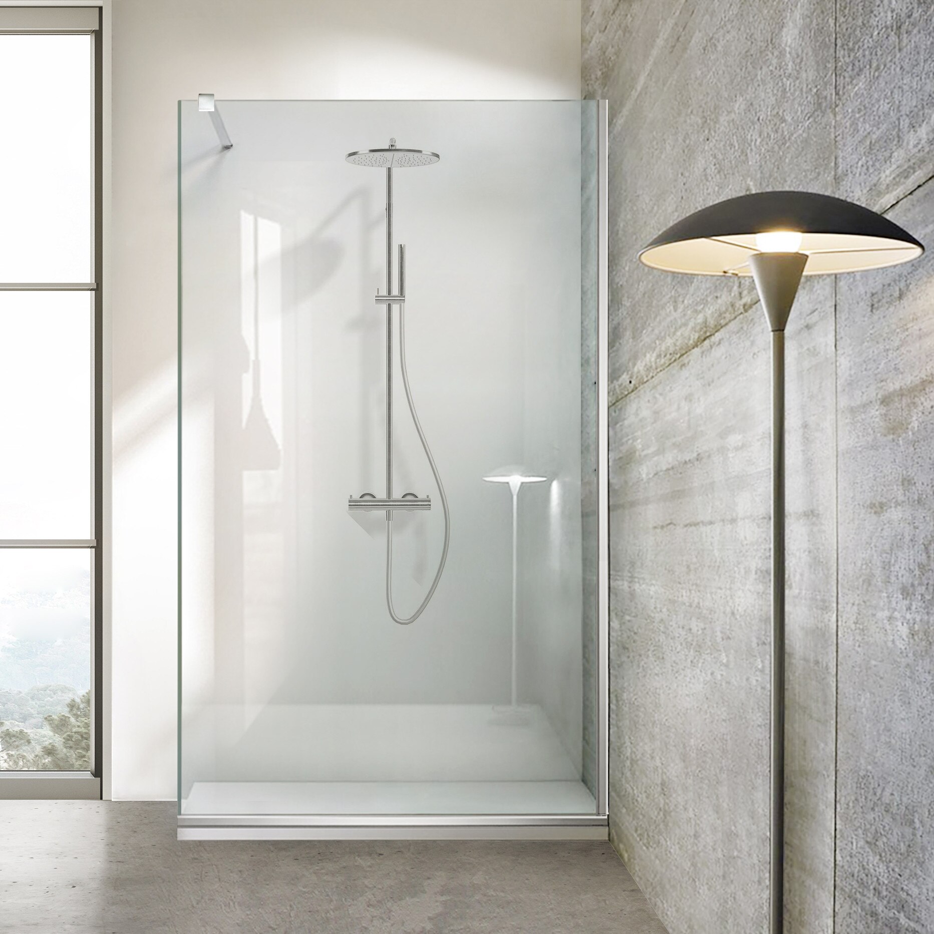 Paravan dus Aqua Roy Inox 70x195
