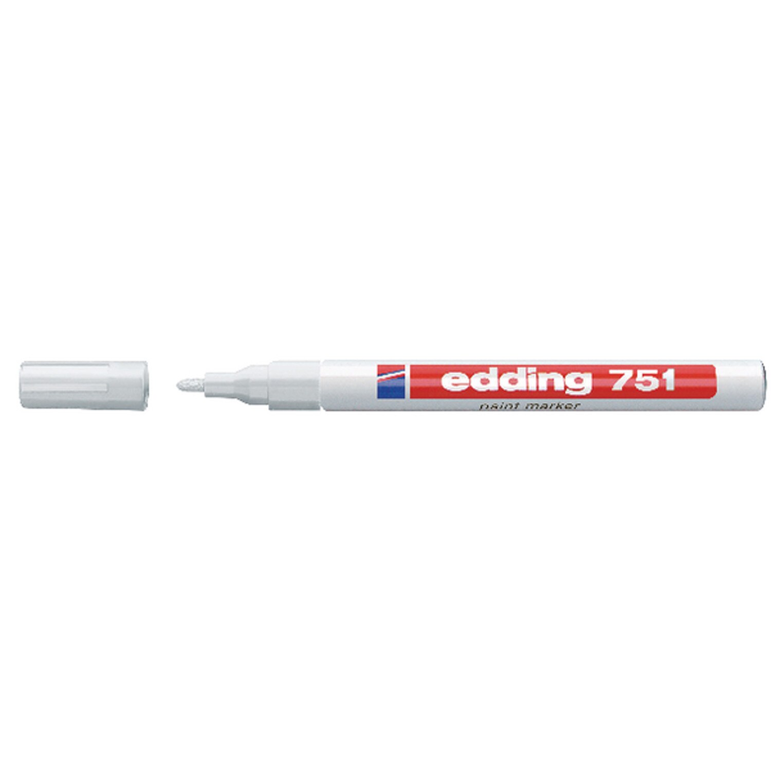 Marker permanent Edding 751 Alb