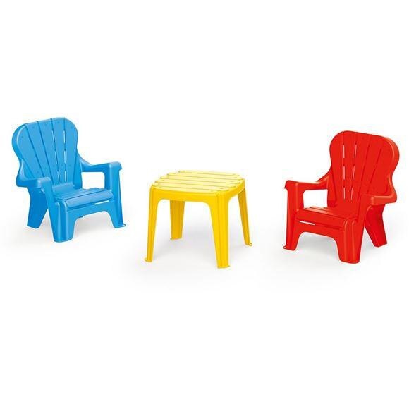 Set masută și 2 scaunele DOLU Tricolor