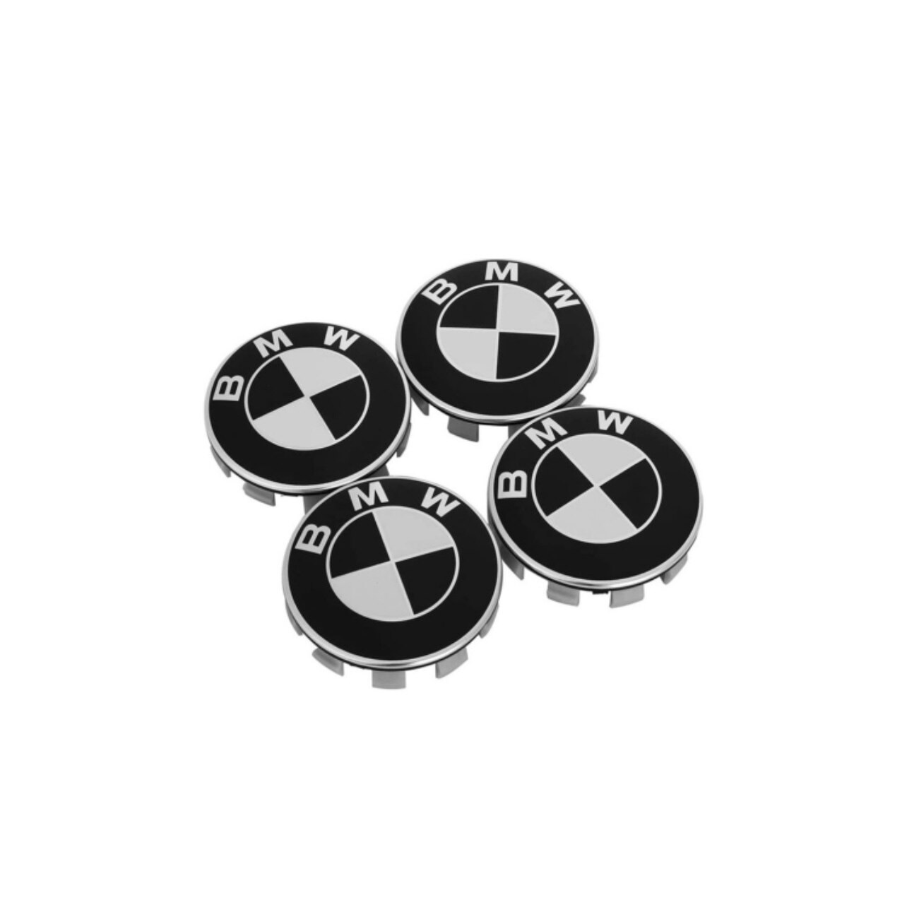 Capace jante Maf 68mm Alb-Negru