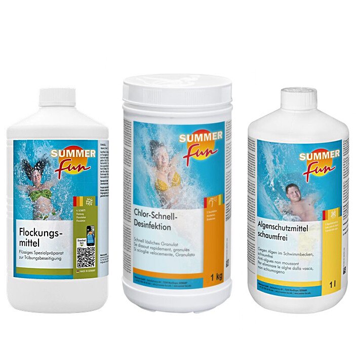 Set intretinere Summer Fun Clor+Algicid+Floculant