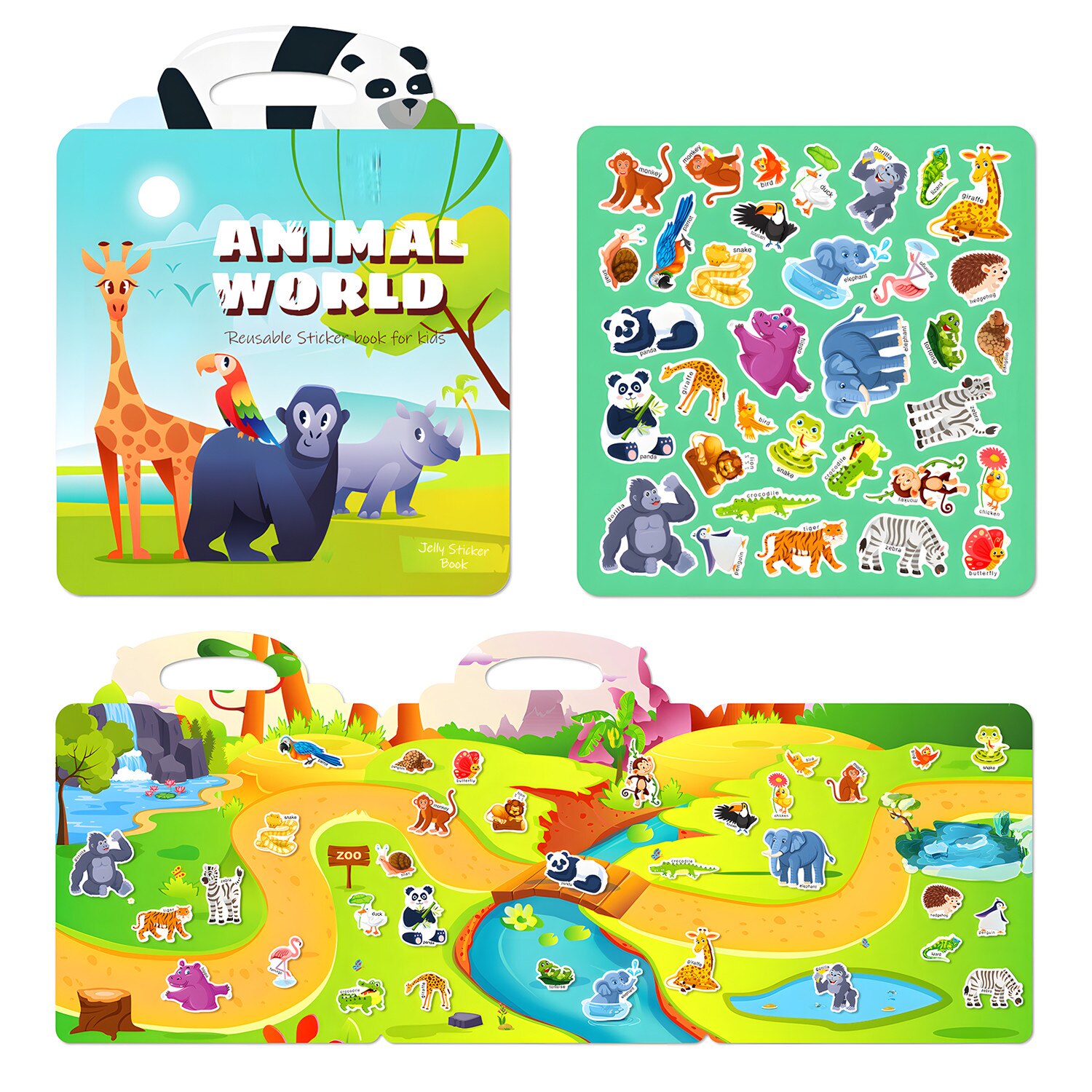 Carte Autocolante Lumea Animalelor OEM