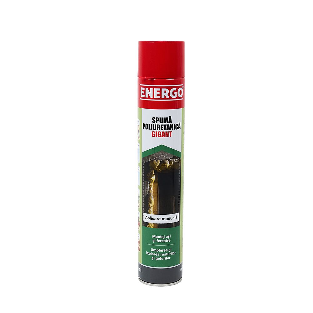 Spuma poliuretanica manuala GIGANT 650 ml vara Energo