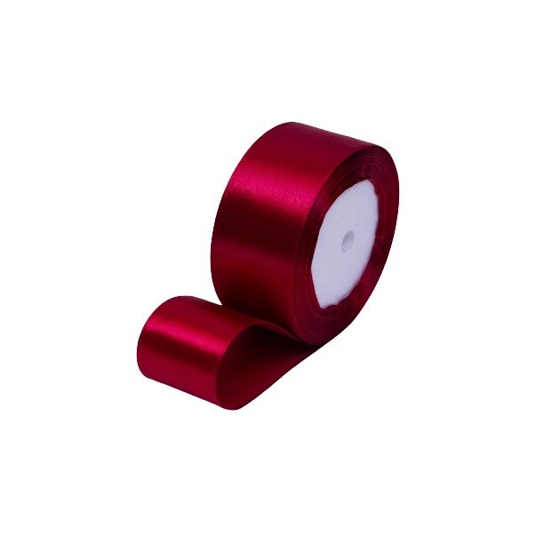 Rola panglică satin 4cm Grena