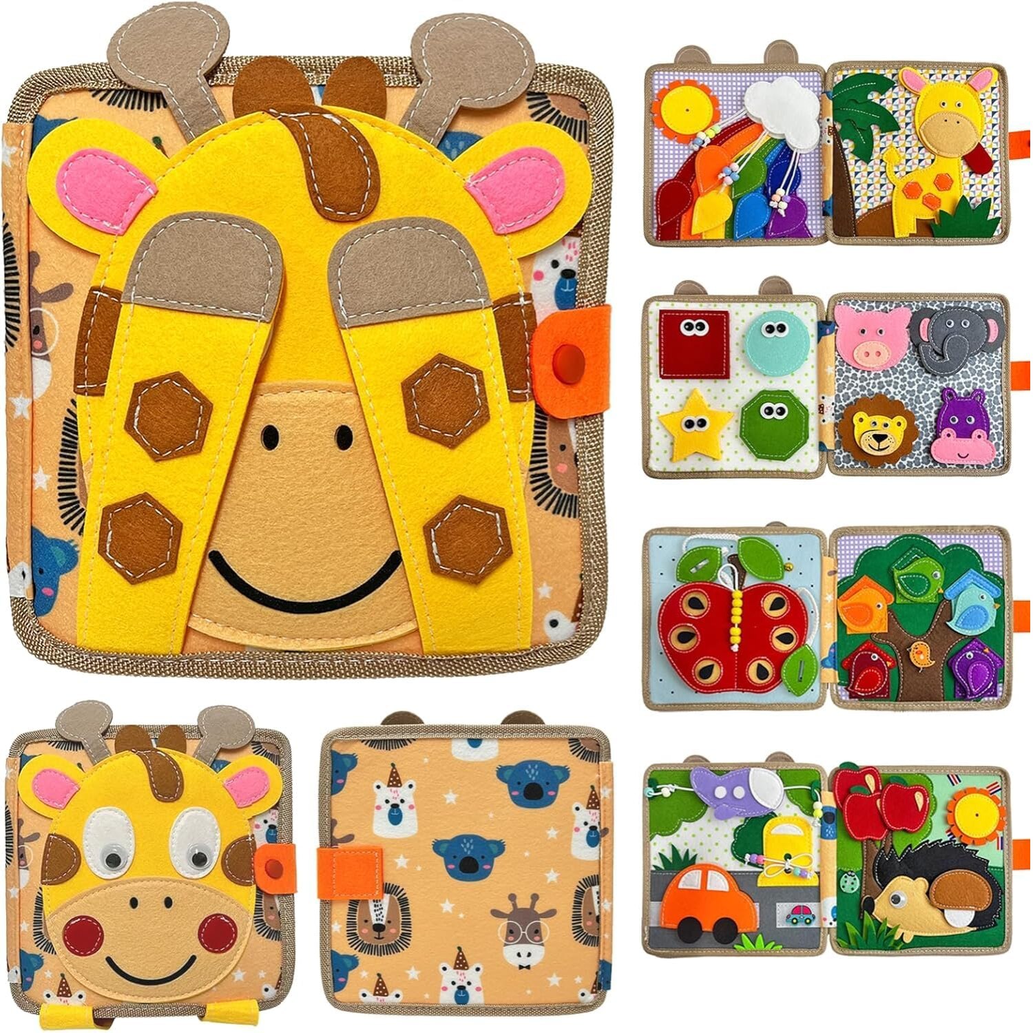 Carte Senzorială Montessori Simply Joy 10 pagini
