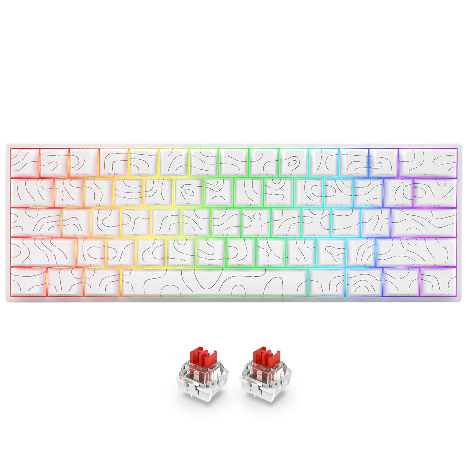 eleBite 60% Red Switch Alb