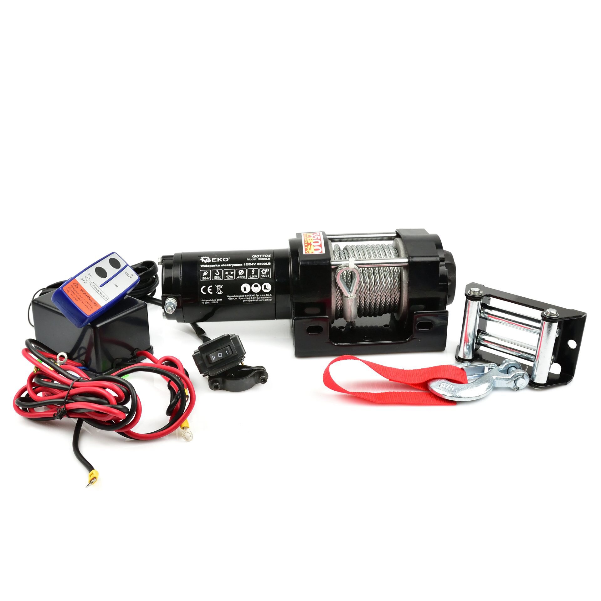 Troliu electric 12V 1588Kg Geko