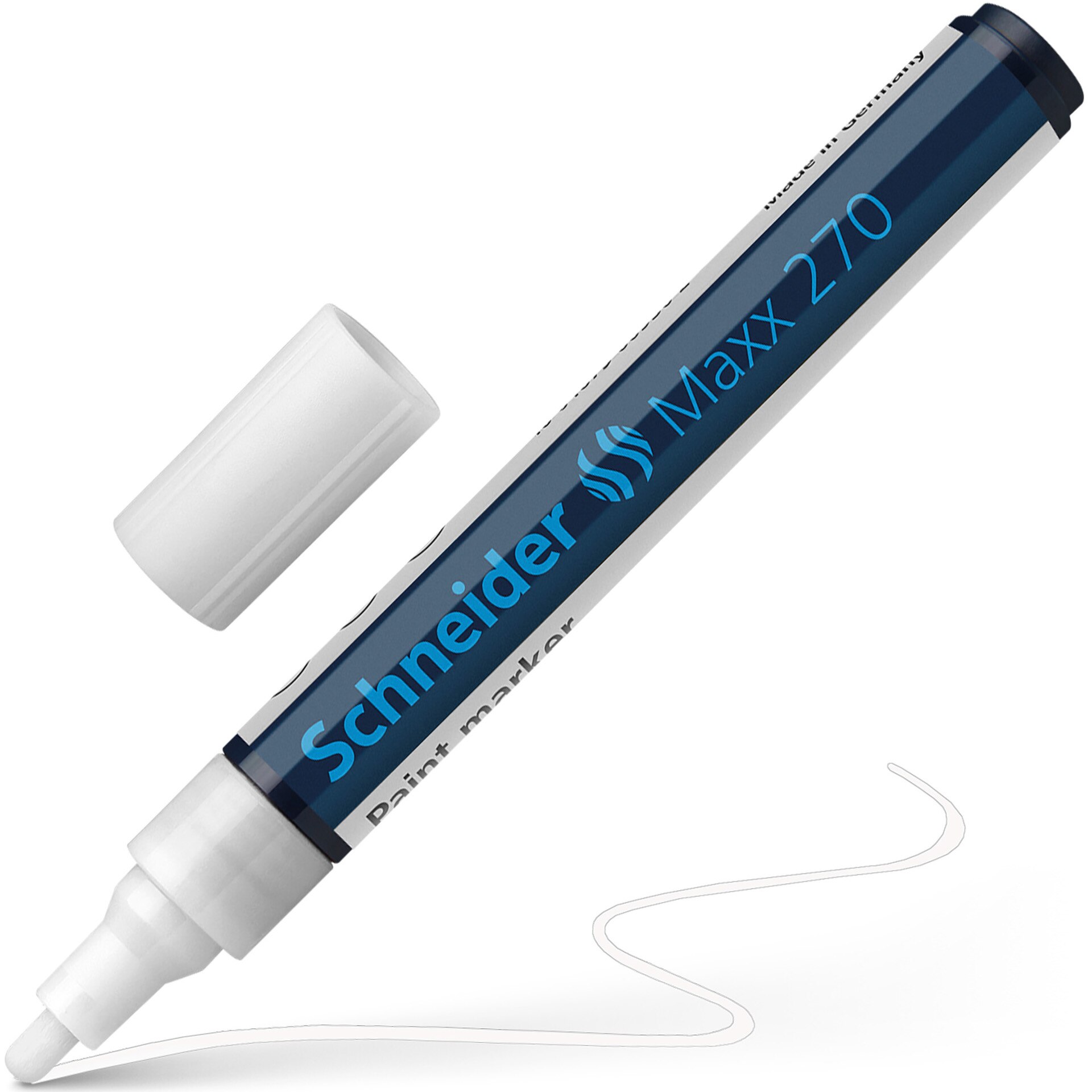 Marker cu vopsea Schneider 270 Alb