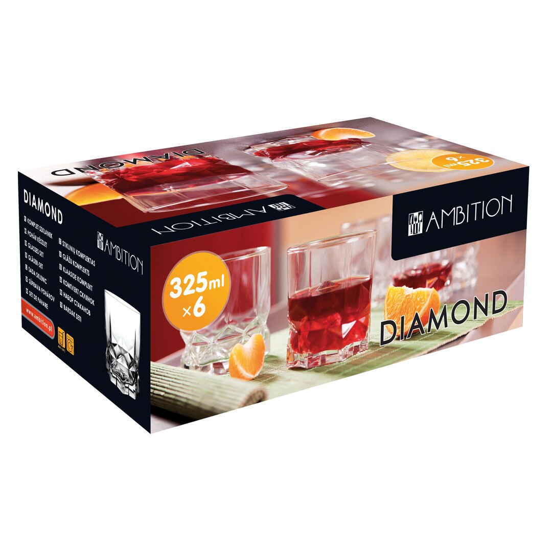 Set pahare whisky Ambition Diamond