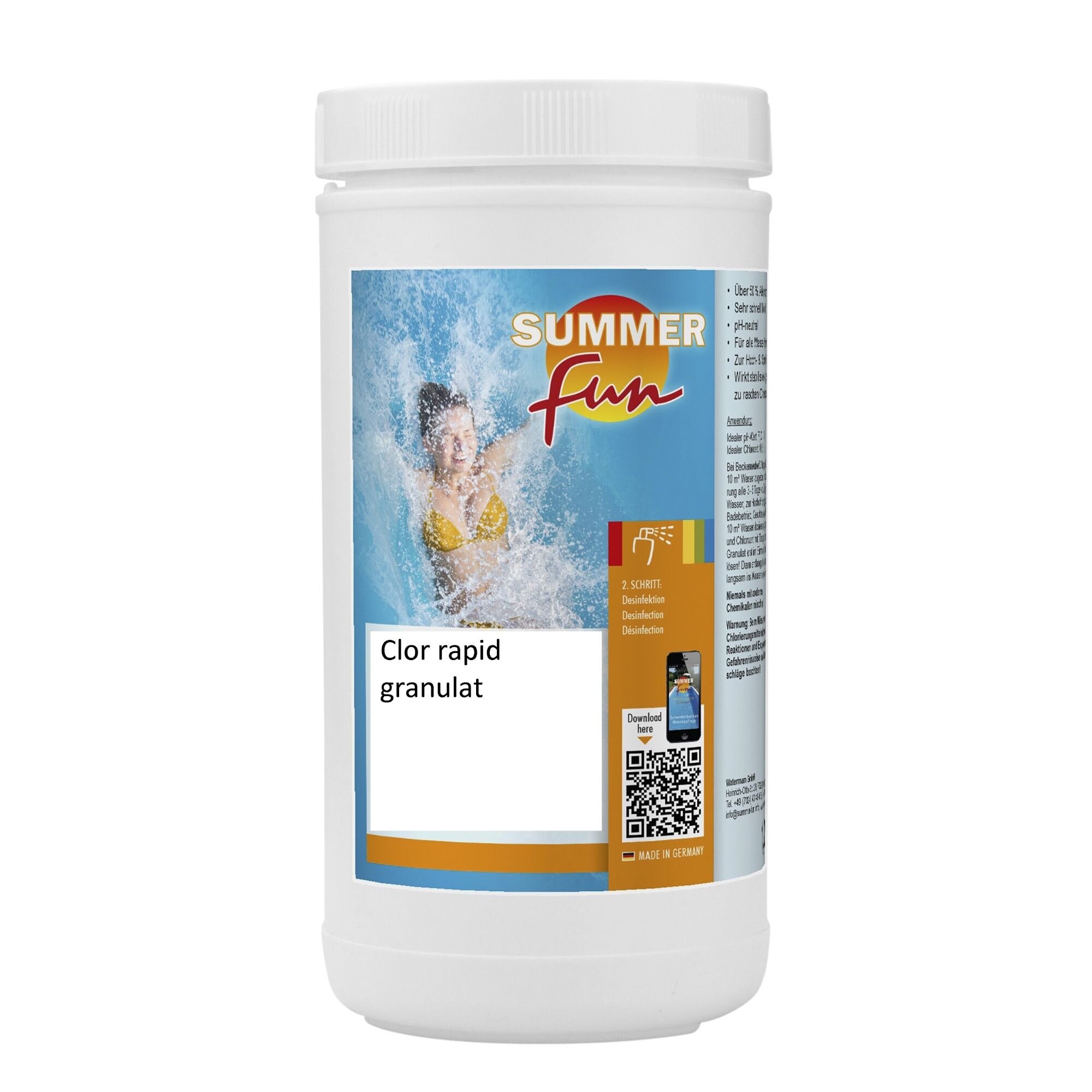 Clor rapid granulat Summer Fun 1KG