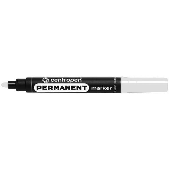 Marker permanent Centropen Alb
