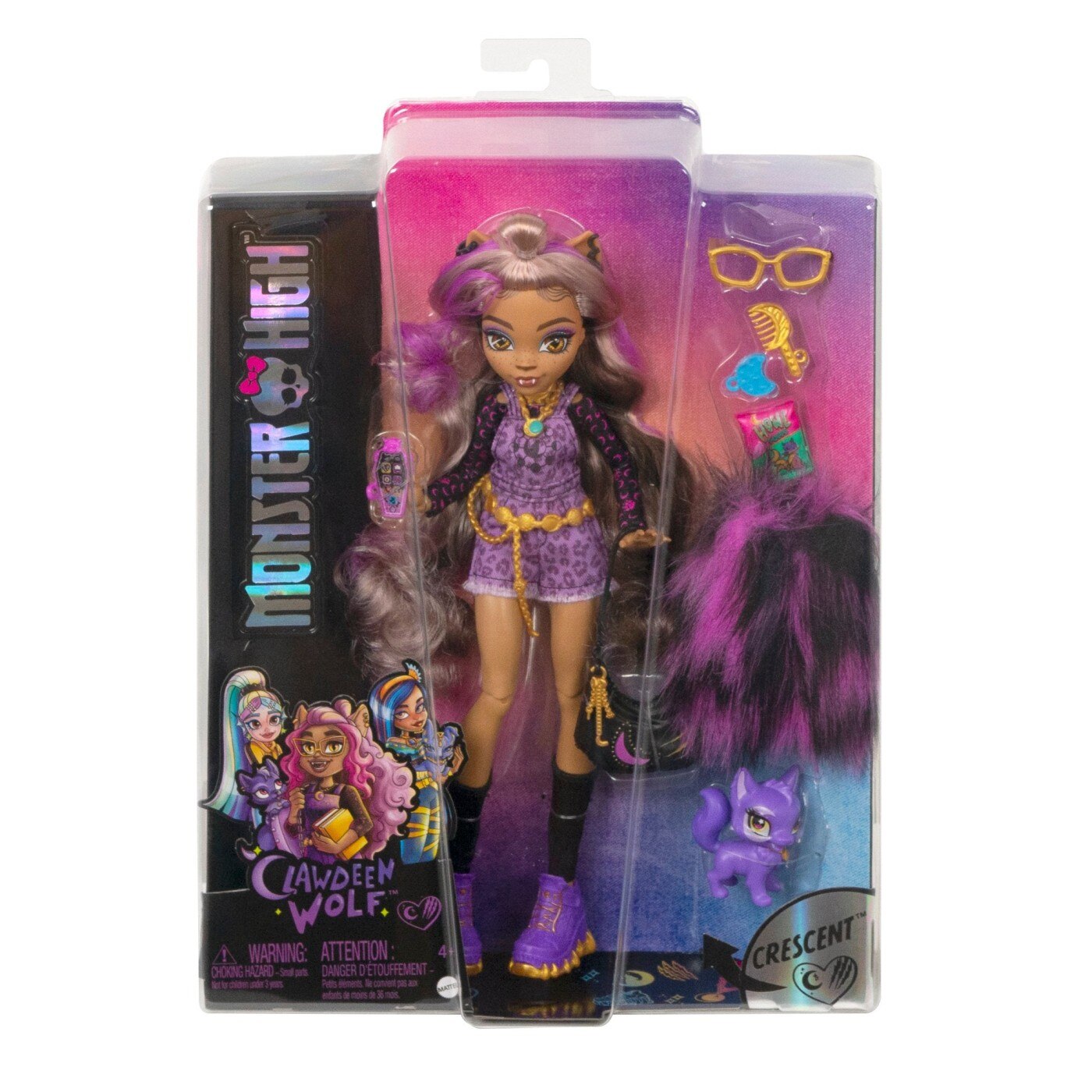 Papusa Monster High Clawdeen Wolf cu animalut